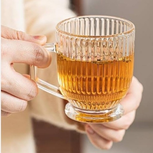 فنجان چای خطی دلی گلس مدل tz5010