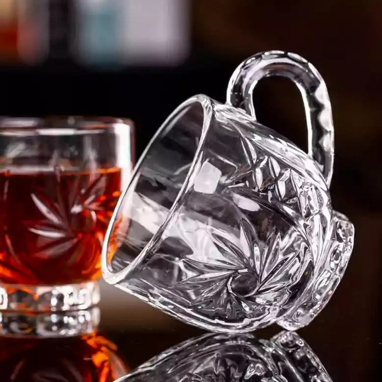 فنجان دلی گلس مدل خورشیدی